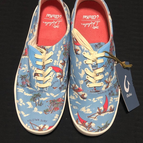 OluKai Other - OluKai x Kahala Tradewind Sneaker Blue Shoes Men's 9.5 Ocean Spray Outrigger